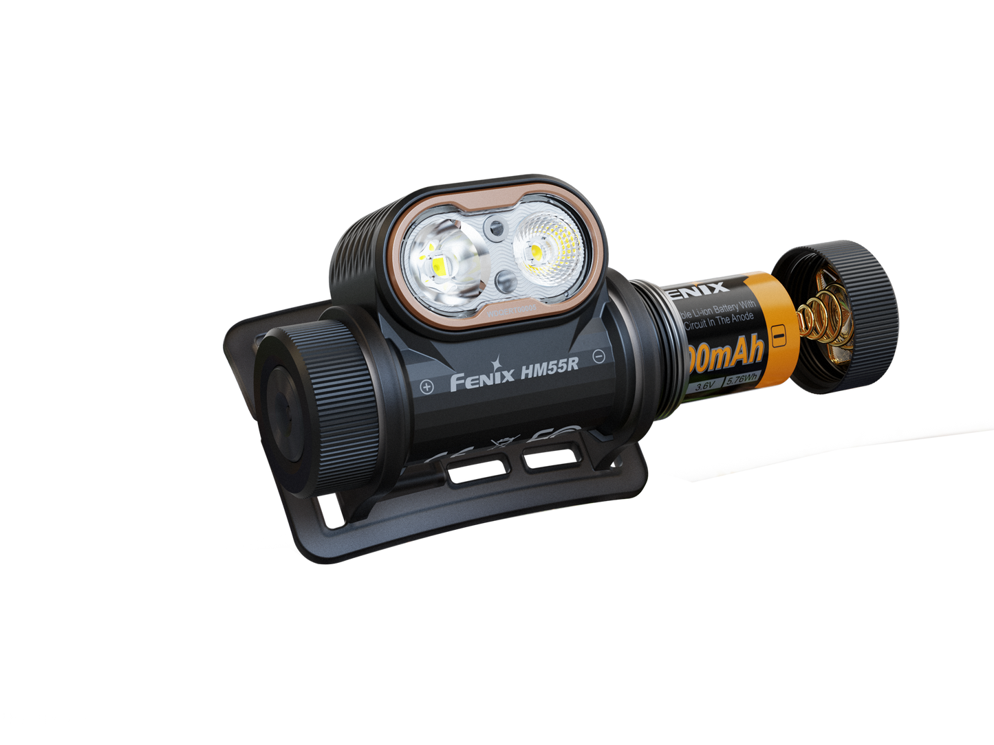 Fenix HM55R, Mulit-LED leichtgewicht Stirnlampe, 1200 Lumen