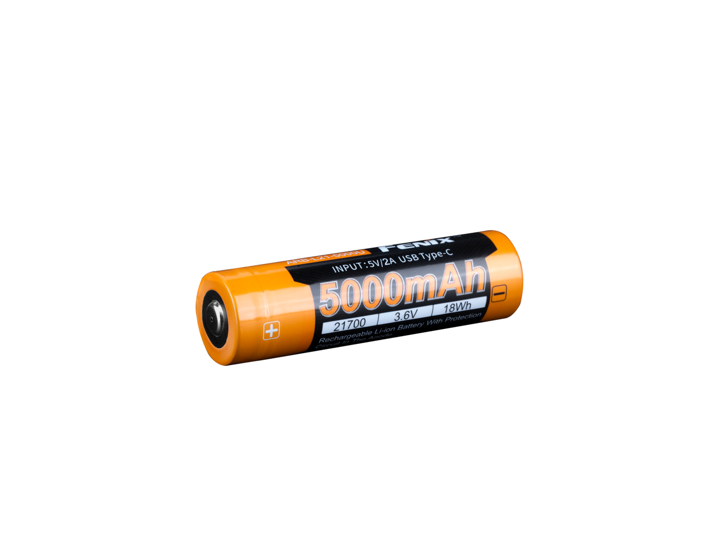 Fenix ARB-L21-5000U – 21700 Li-Ion Akku mit 5000 mAh, inkl. USB C Ladeanschluss