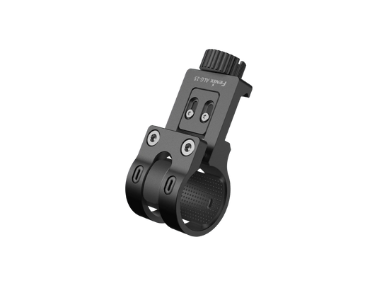 Fenix ALG-15 Halterung für Taschenlampen, schwarz, mit verstellbarem Griff und Schraubenbefestigung