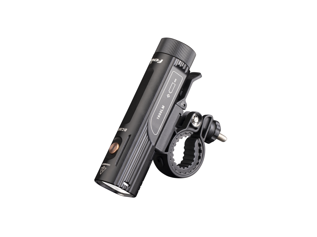 SET - Fenix BC26R ultrastarkes wiederaufladbares Fahrradlicht, 1600 Lumen + Fenix BC05R V2.0 Rücklicht für Pendler & Outdoor-Fans, 15 Lumen