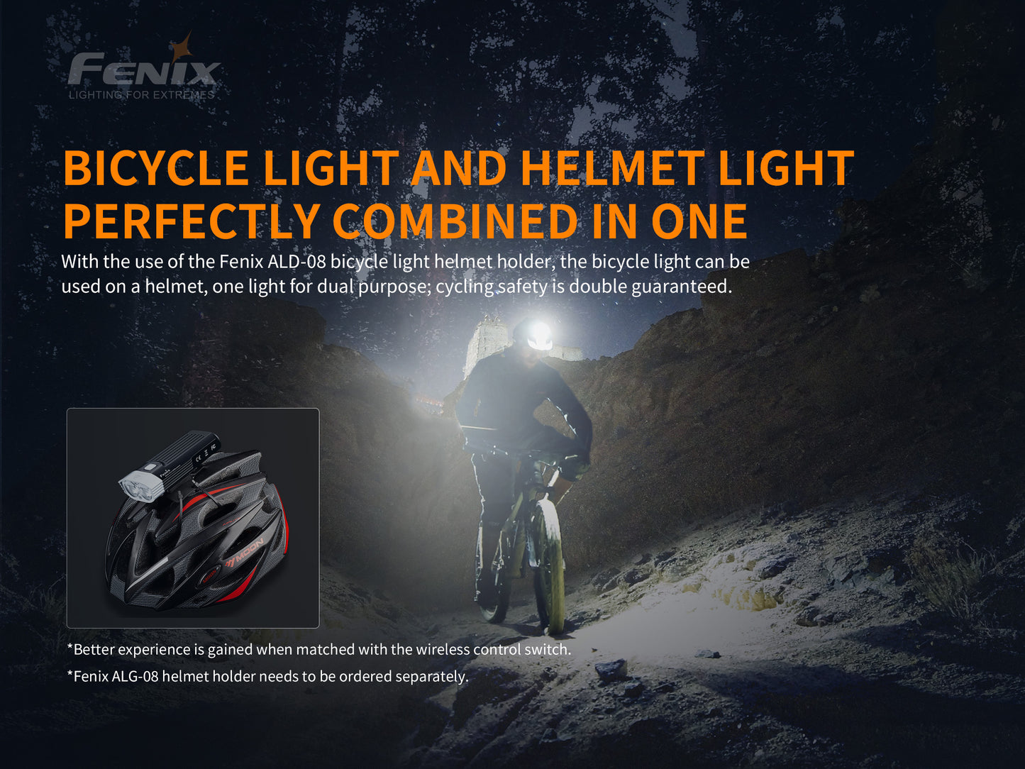 Fenix BC30R Profi Fahrradlicht für Mountainbiker, 2200 Lumen
