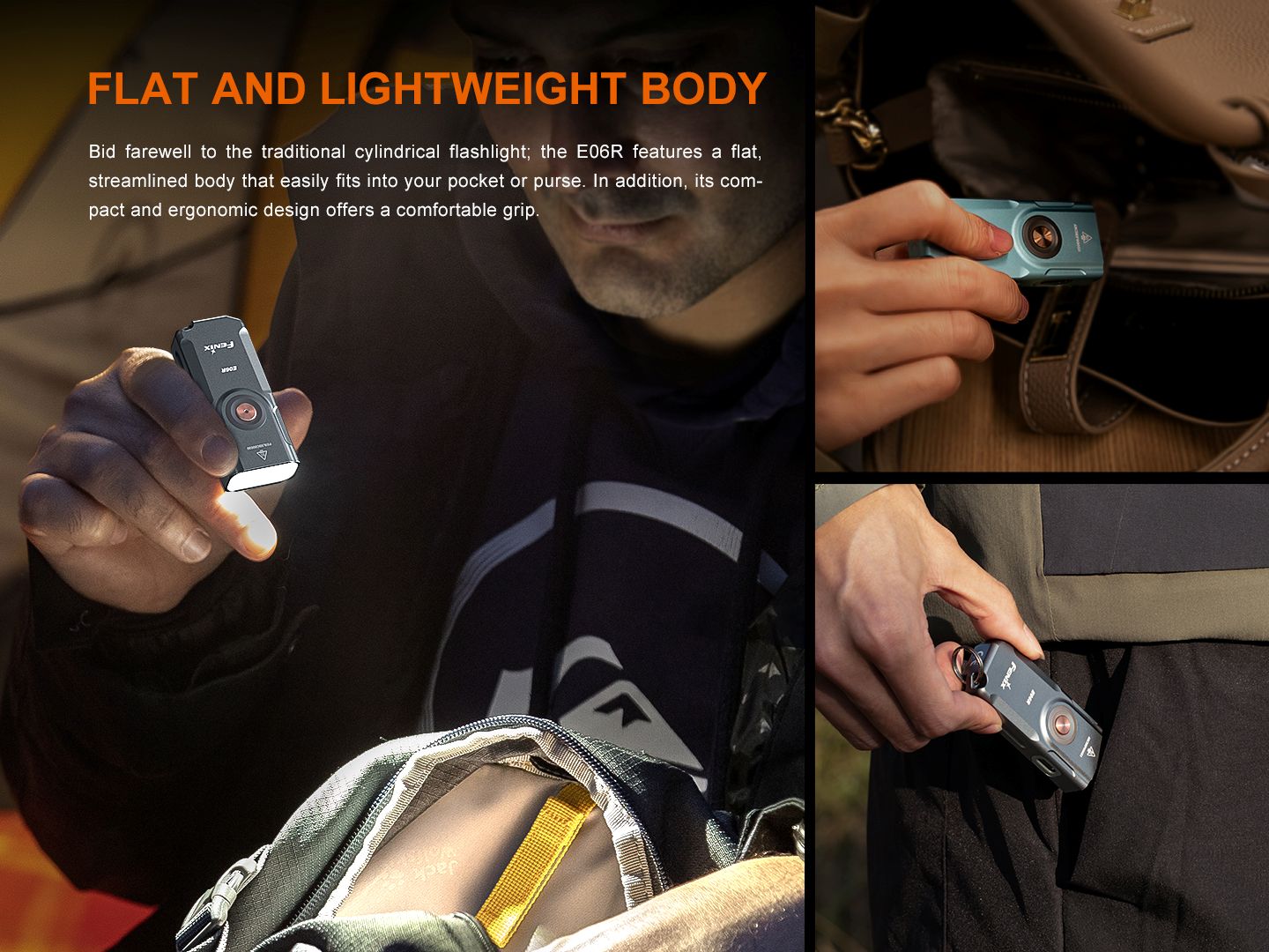 Fenix E06R vereint Weißlicht, UV-Licht und Laserpointer, 700 Lumen