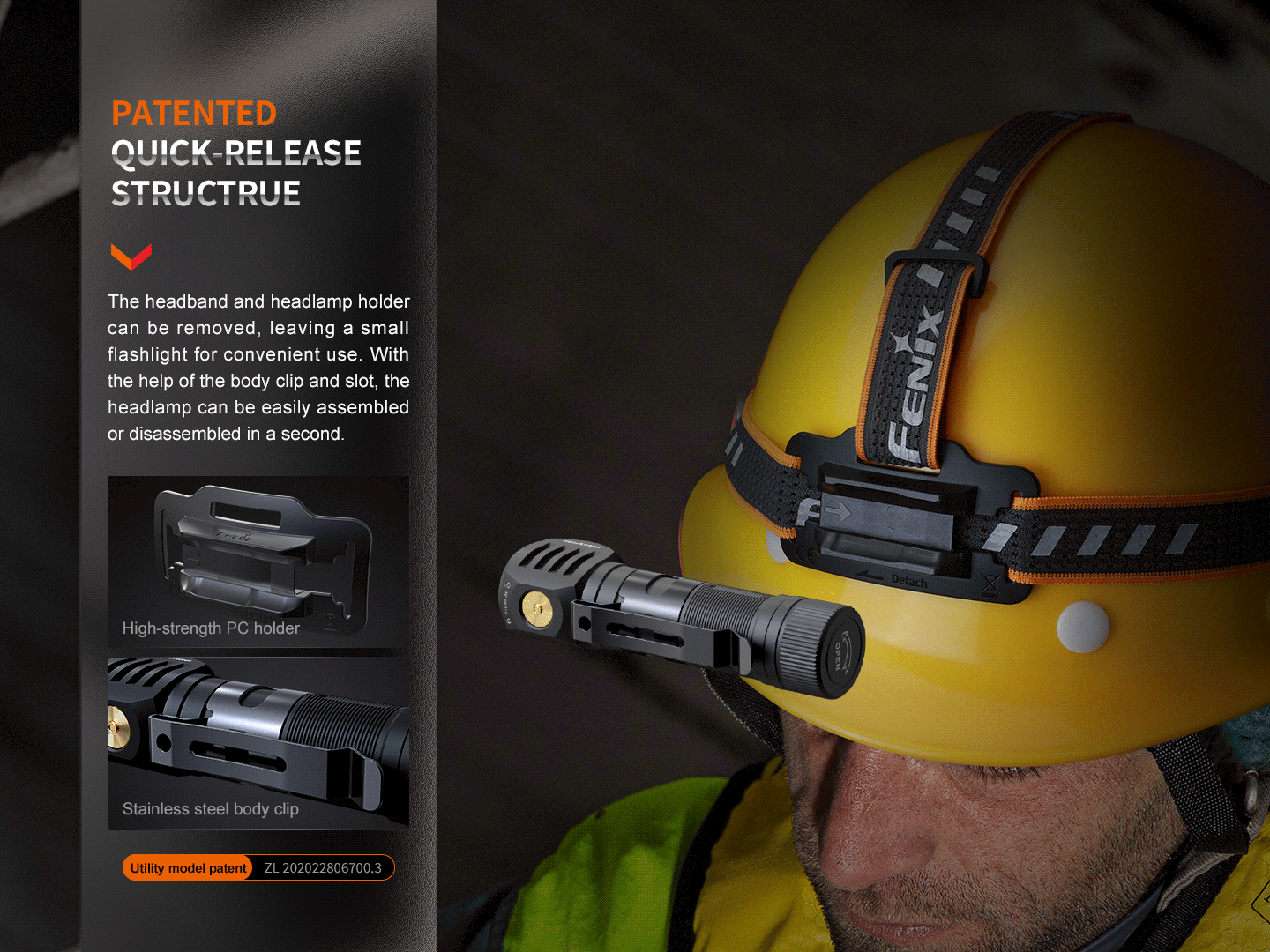 Fenix HM61R V2.0 Leistungsstarke Stirnlampe sowie Mini Taschenlampe, 1600 Lumen - fenixlight