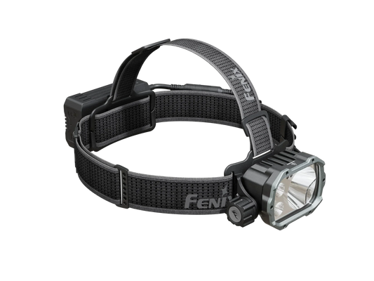 Fenix Stirnlampe mit verstellbarem Kopfband und LED-Scheinwerfer für Outdoor-Aktivitäten