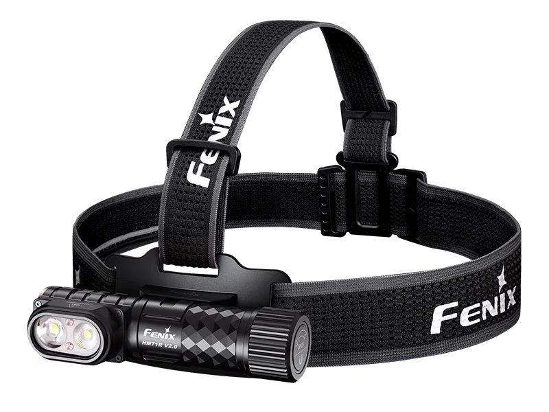 Fenix HM71R V2.0 leistungsstarke wiederaufladbare Industrie Stirnlampe in Schwarz