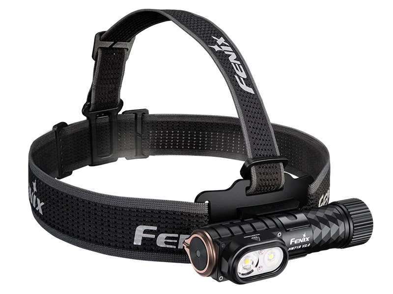 Fenix HM71R V2.0 wiederaufladbare Industrie Stirnlampe mit verstellbarem Kopfband