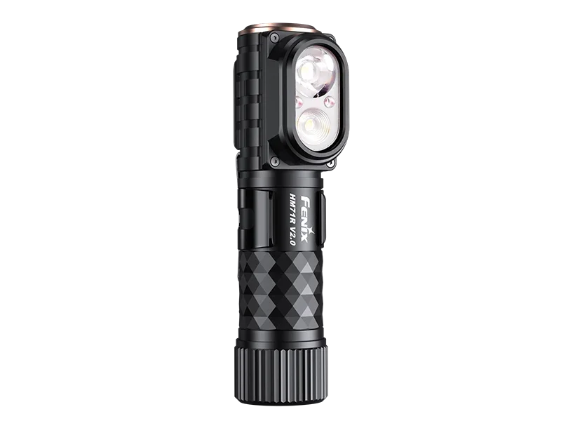Fenix HM71R V2.0 wiederaufladbare Industrie Stirnlampe in Schwarz