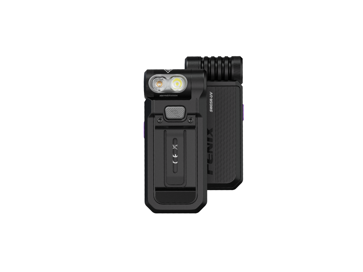 Fenix SW05R-UV kompakte Taschenlampe mit weißem Licht und starkem UV-Licht, 150 Lumen (Weißlicht)