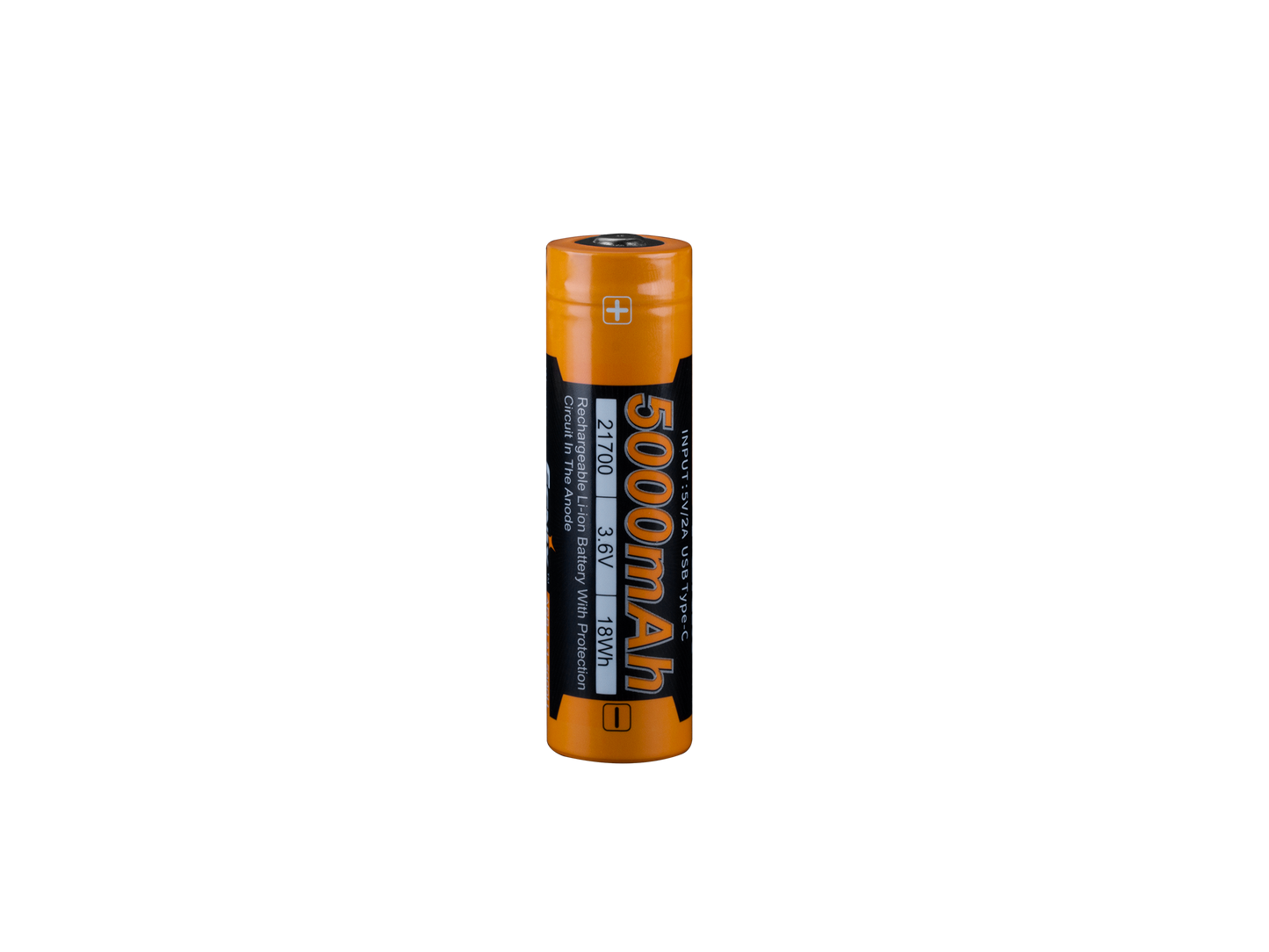 Fenix ARB-L21-5000U – 21700 Li-Ion Akku mit 5000 mAh, inkl. USB C Ladeanschluss