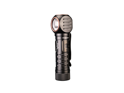 Robuste LED-Taschenlampe mit abgewinkeltem Kopf und Gürtelclip, Outdoor-Ausrüstung