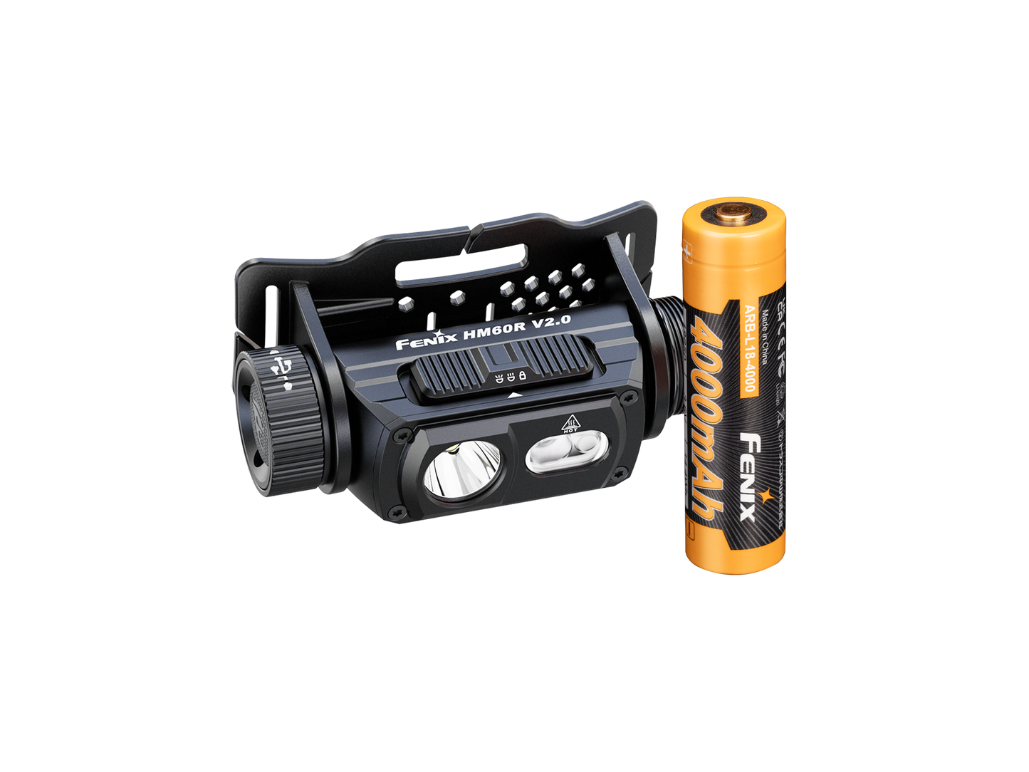 Fenix HM60R V2.0 Hochleistungs-Stirnlampe aus Metall, 1600 Lumen