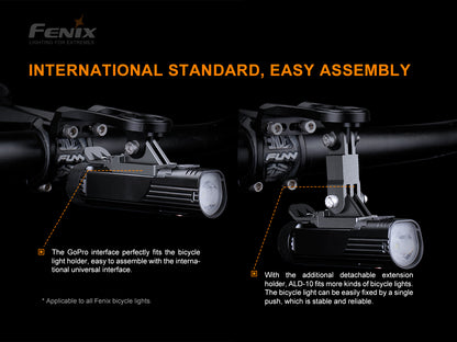Fenix ALD-10 Fahrradlampenhalterung mit GoPro-Schnittstelle