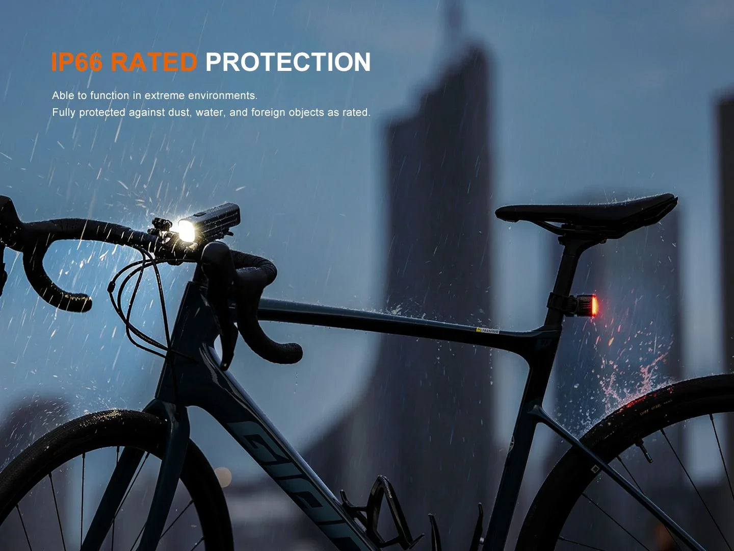 Fenix BC28R Smartes Fahrradlicht Set mit Rücklicht, 2500 Lumen