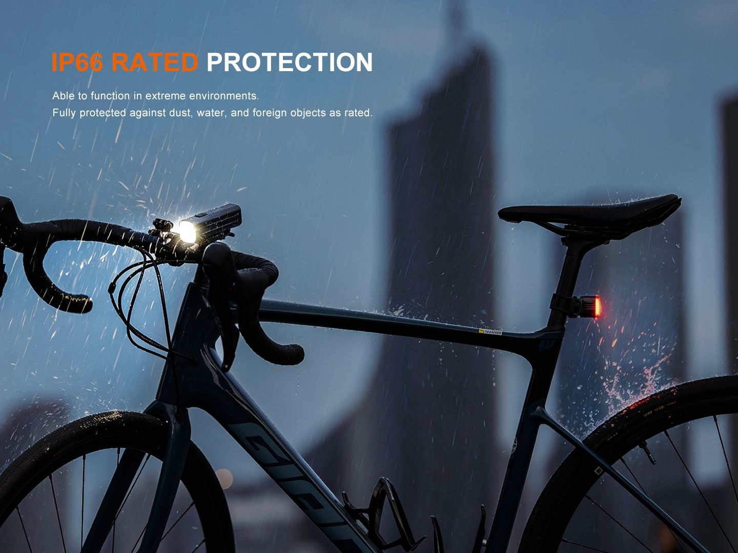 Fenix BC28R Smartes Fahrradlicht Set mit Rücklicht, 2500 Lumen