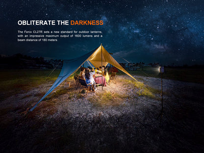 Fenix CL27R multifunktionale Outdoor-Laterne mit Spot- & Flutlicht, 1600 Lumen