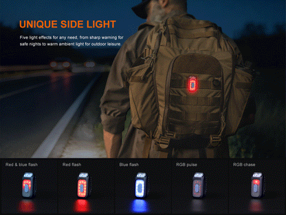 Fenix E04R Minilicht mit 360° drehbarem Clip, 400 Lumen