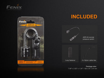 Fenix AER-04 – Taktischer Kabelschalter kompatibel für TK22 V2.0, TK22 UE, TK30, HT18 - fenixlight
