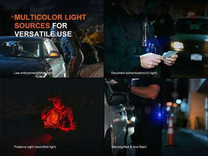 Fenix TK25R Multifunktionale Taschenlampe für Polizei und Dienst, 3600 Lumen