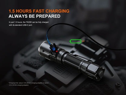 Fenix TK25R Multifunktionale Taschenlampe für Polizei und Dienst, 3600 Lumen