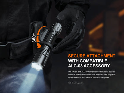 Fenix TK25R Multifunktionale Taschenlampe für Polizei und Dienst, 3600 Lumen