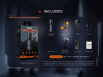 Fenix TK35R Hochleistungsfähige taktische Multi-Mode-Taschenlampe, 5800 Lumen