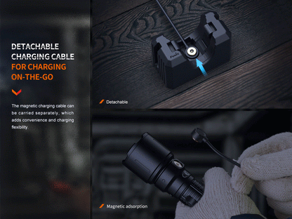 Fenix WF26R High-Performance Taschenlampe mit Ladehalterung, 3000 Lumen - fenixlight