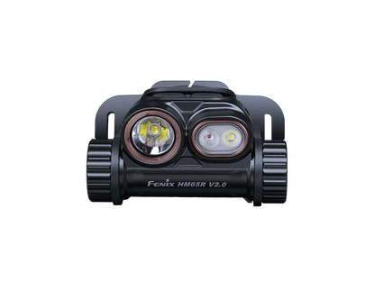 Fenix HM65R V2.0 wiederaufladbare Stirnlampe aus Magnesium in Frontansicht