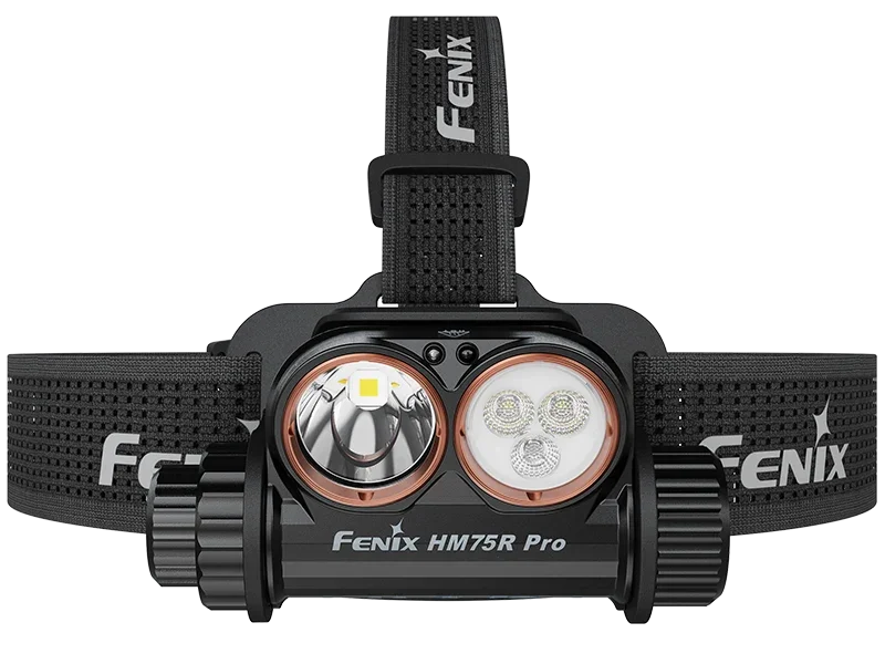 Fenix HM75R Pro wiederaufladbare Profi Stirnlampe in Schwarz