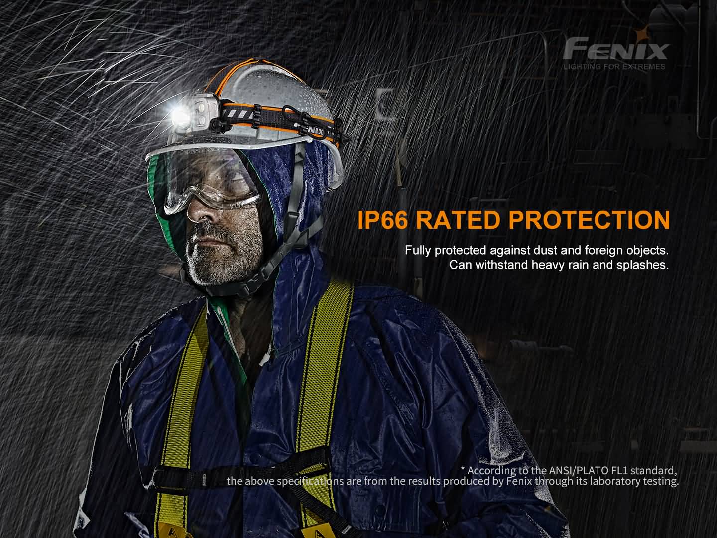 Fenix HP25R V2.0 wiederaufladbare Arbeits-Stirnlampe mit extrem langer Laufzeit, 1600 Lumen