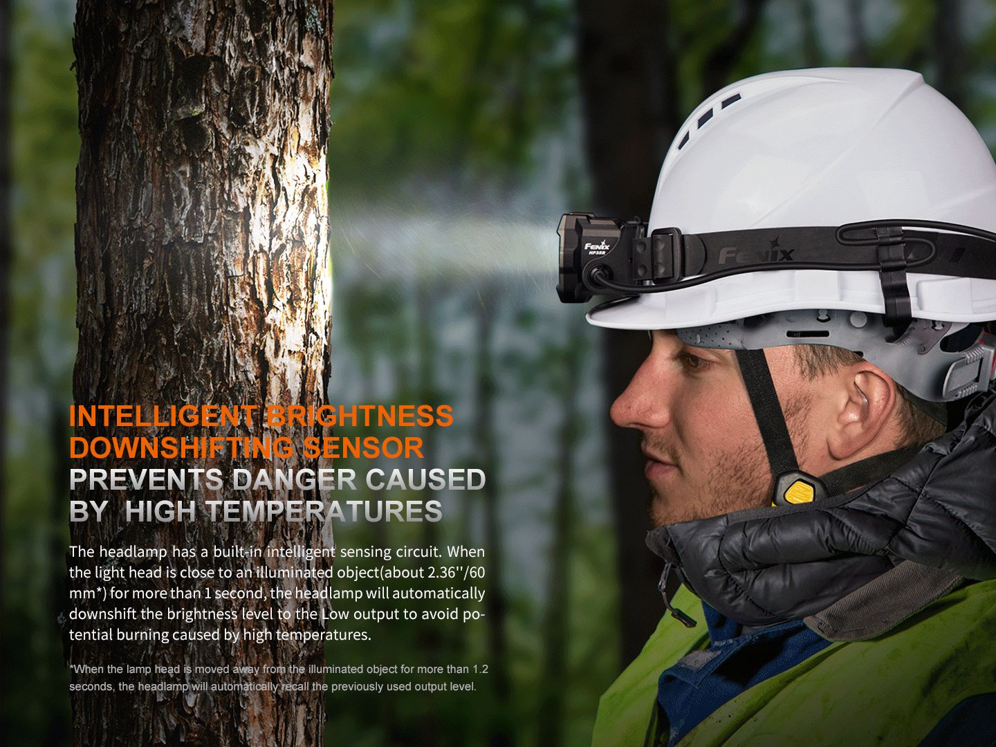 Fenix HP35R Hochleistungs-Stirnlampe mit Mehrfach-Lichtquellen für Such- und Rettungseinsätze, 4000 Lumen